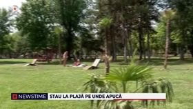 Stau la plajă pe unde apucă! Cum au fost surprinși românii într-un parc din Capitală